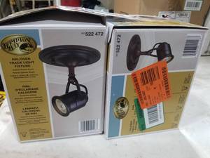 lot 96 image: Lot of (2) Hampton Bay Halogen Track Light Fixtures (in original box)