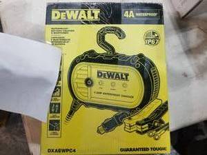lot 70 image: DeWalt Waterproof Battery Charger & Maintainer (in original box)