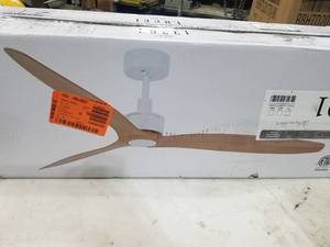 lot 91 image: Lucci Air Matte Black Ceiling Fan (in original box)