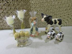 (F-3) Misc Decor Cow Salt & Pepper ...
