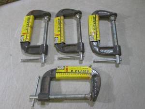 (EC1) 4 Tool Shop 4-Inch C-Clamps...
