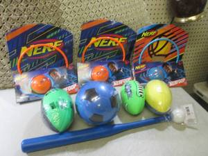 (D-1T) Assorted Nerf Toys and Balls...