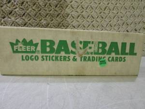 (C-4) Box of Fleer Baseball Logo St...