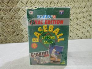 (C-4) Fleer 93 Final Edition Baseb...