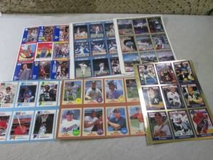 (C-4) 6 Sheets of Assorted Sports C...
