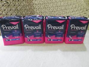 (BS) 4 Packs of Prevail Daily Pads ...