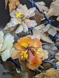 lot 14 image: Asian Floral Quartz and Stone Tree
