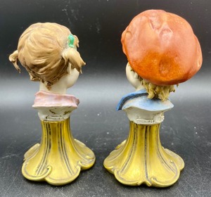 lot 139 image: Italian Benacchio Adorable Child Face Figurines