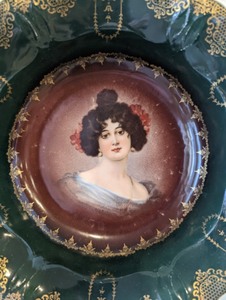 lot 58 image: Vintage Portrait Painted Plates including Prussia Portrait Painted Plates