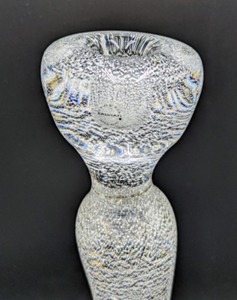 lot 72 image: Curved Art Glass Candleholder