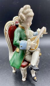 lot 177 image: Two Vintage Dresden Figurines