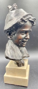 lot 225 image: Figural Metal Statue
