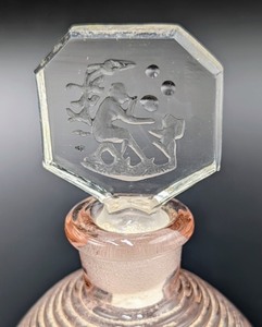 lot 95 image: Pink Art Deco Perfume Bottle