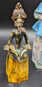lot 259 image: Unique French Ceramic Figurines