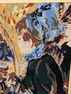 lot 274 image: Ornate Framed Needlepoint Tapestry