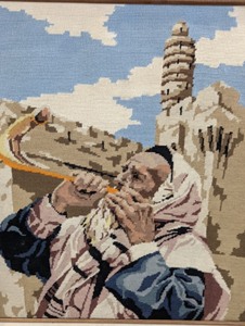 lot 275 image: Beautiful Framed Vintage Needlepoint Tapestry