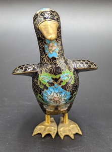 lot 282 image: Cloisonn Duck Figurine