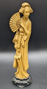 lot 287 image: Pair of Carved Resin Figurines