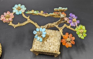 lot 295 image: Pair of Small Gem Trees