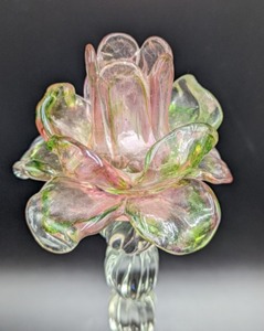 lot 237 image: Pair of Italian Made Art Glass Candleholders