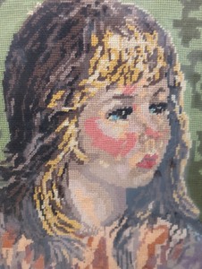 lot 407 image: Ornate Framed Needlepoint Tapestry