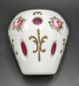 lot 411 image: Small Bohemian Czech Cranberry Vase