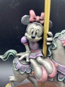 lot 330 image: Hudson Creek Minnie Carousel Ride Fine Pewter Numbered Figurine