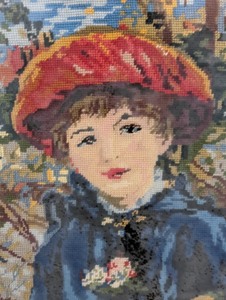 lot 429 image: Ornate Framed Needlepoint Tapestry