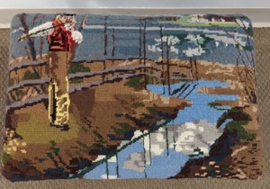 lot 428 image: Needlepoint Stool