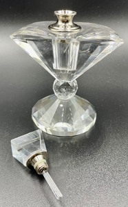 lot 345 image: Crystal Perfume Bottle or Dauber