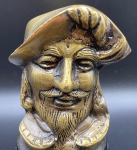 lot 368 image: Petite Brass Sculpture on a Wooden Base