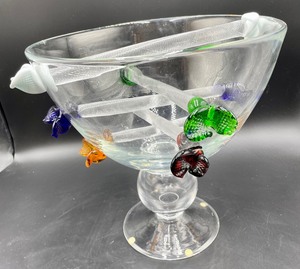 lot 399 image: Sensational Signed Art Glass Bowl- Borek Sipek