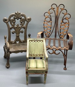 lot 311 image: Charming Decorative Chair Figurines