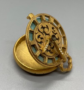 lot 318 image: Beautiful Mini Clock Themed Trinket Boxes