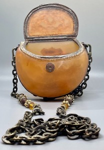lot 302 image: Amazing 1980s Maya Evangelista Resin Handbag