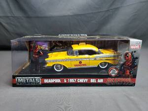 lot 57 image: Marvel Deadpool 1957 Chevy Bel Air by Metals Die Cast Jada
