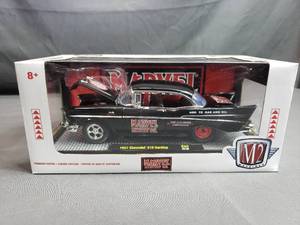 lot 82 image: Marvel Mystery Oil 1957 Chevrolet 210 Hardtop by M2 Machines