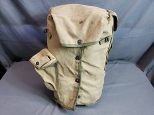 lot 152 image: Canvas Military Backpack