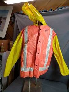lot 161 image: High Visibility Rain Jackaet XL