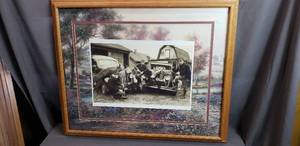 lot 194 image: Old Hunting Picture Print
