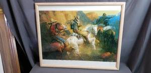 lot 197 image: Cowboy Theme Art