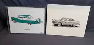 lot 198 image: Vintage Car Prints
