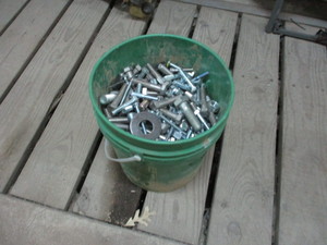 lot 6 image: Bucket of New Bolts