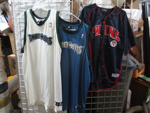 lot 69 image: Twins Timberwolves Jerseys