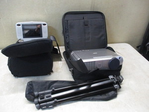 lot 97 image: Audiovox DVD Player and Toshiba Projector with tripod