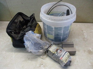 lot 102 image: Bucket and Bag of Tools and Parts