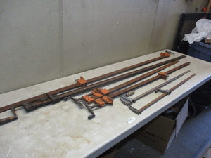 lot 108 image: 6 Bar Clamps