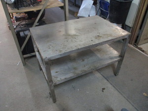 lot 117 image: Stainless steel Table