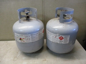 lot 121 image: 2 20lb LP Tanks
