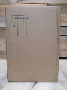 LNC Craftsman 11 in. H 1-Light Textured Black Outdoor Wall Lantern Sconce with Water Glass Shade Exterior Light Fixture